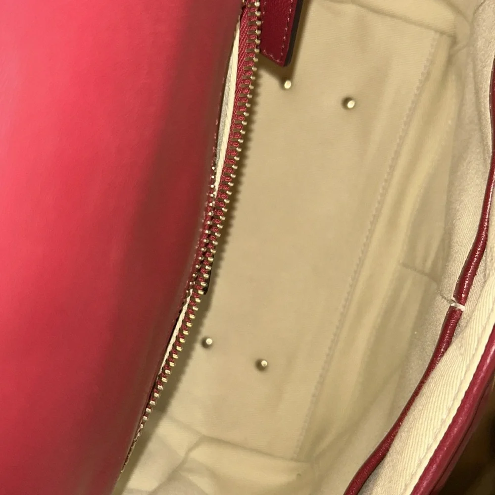 Valentino Garavani Red and Pink Quilted Studded Bag - Picture 13 of 13